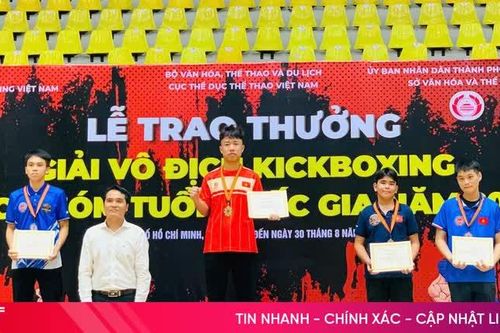 Hà Tĩnh giành 5 huy chương tại Giải Vô địch Kickboxing các nhóm tuổi quốc gia