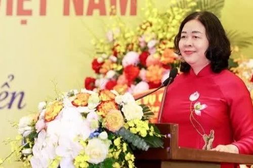 Bà Bùi Thị Minh Hoài dự Đại hội Liên hiệp các Hội Khoa học và Kỹ thuật Việt Nam