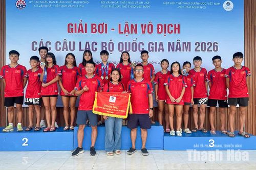 Thanh Hóa xếp nhì toàn đoàn tại Giải lặn vô địch các CLB quốc gia 2026