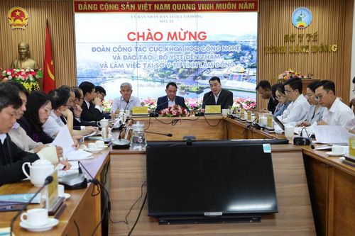 Cục Khoa học công nghệ và Đào tạo - Bộ Y tế làm việc với Sở Y tế Lâm Đồng