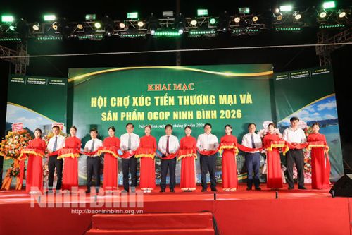 Khai mạc Hội chợ Xúc tiến thương mại và sản phẩm OCOP Ninh Bình 2026