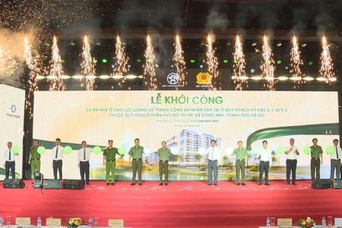 Khởi công dự án nhà ở cho lực lượng công an tại Đông Anh