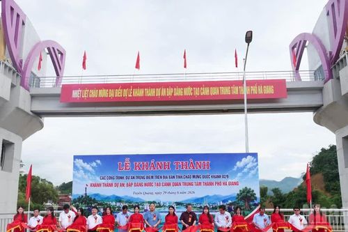 Tuyên Quang khánh thành đập dâng nước tại phường Hà Giang 1