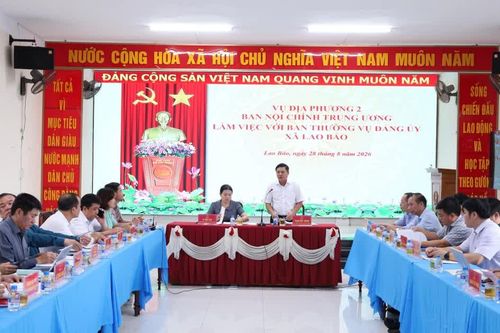 Vụ Địa phương II, Ban Nội chính Trung ương làm việc với xã biên giới tại Quảng Trị