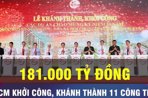 18 GIỜ NGÀY 29-8: TPHCM khởi công, khánh thành 11 dự án