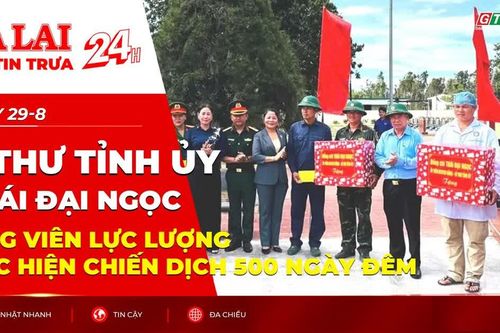 Điểm tin trưa: Bí thư Tỉnh ủy Thái Đại Ngọc động viên lực lượng thực hiện Chiến dịch 500 ngày đêm