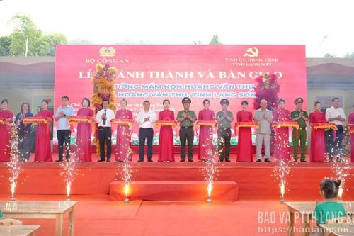 Khánh thành và bàn giao công trình Trường Mầm non Hoàng Văn Thụ