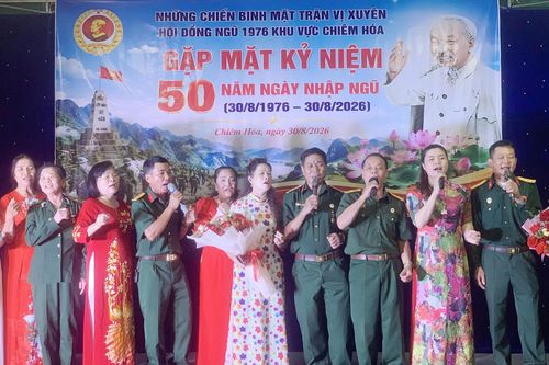 Tuyên Quang: Hội đồng ngũ 1976 khu vực Chiêm Hóa gặp mặt kỷ niệm 50 năm ngày nhập ngũ