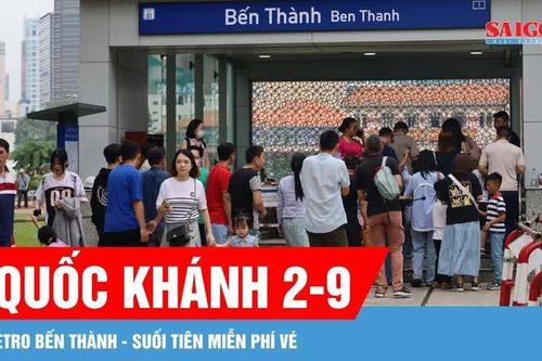 Metro Bến Thành - Suối Tiên miễn phí vé ngày Quốc khánh 2-9