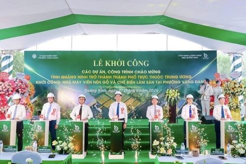 Quảng Ninh: Khởi công nhà máy viên nén gỗ và chế biến lâm sản