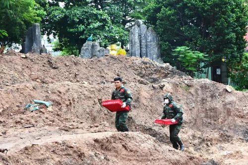 Đã phát hiện 553 bộ hài cốt liệt sĩ tại Công viên Lê Thị Riêng