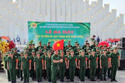 Thành phố Hồ Chí Minh: Thanh niên xung phong tham gia giữ trật tự du lịch tại Vũng Tàu