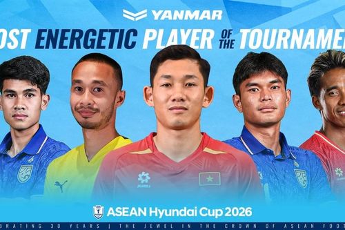 Nguyễn Hai Long được đề cử danh hiệu 'Cầu thủ năng lượng nhất' ASEAN Cup 2026