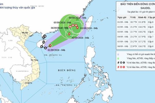 Áp thấp nhiệt đới đã mạnh lên thành bão