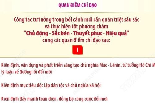 Nghị quyết số 25 về chiến lược công tác tư tưởng trong bối cảnh mới