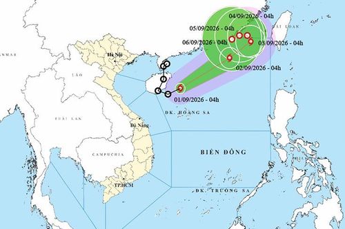 Thời tiết ngày 1/9: Áp thấp nhiệt đới đã mạnh lên thành bão – bão số 5 trong năm 2026