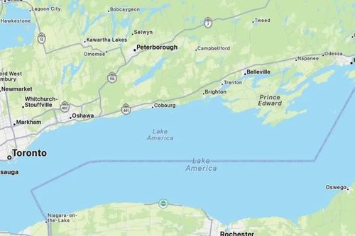 Apple Maps và Google Maps đổi tên Hồ Ontario thành 'Hồ America' với người dùng Mỹ