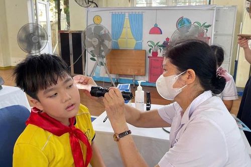 Cập nhật dữ liệu sức khỏe học sinh lên hệ thống của Bộ Y tế