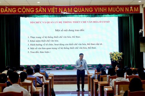 Quảng Ngãi tập huấn nghiệp vụ văn hóa cơ sở và công tác gia đình