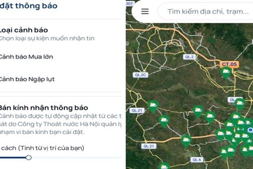 Hà Nội cập nhật tình hình mưa, ngập trên iHanoi giúp người dân chủ động lộ trình