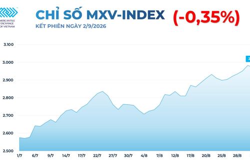 MXV-Index chấm dứt chuỗi tăng 5 phiên liên tiếp