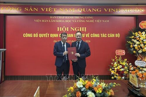 Ông Vũ Thanh Mai được bổ nhiệm giữ chức Phó Chủ tịch Viện Hàn lâm Khoa học và Công nghệ Việt Nam