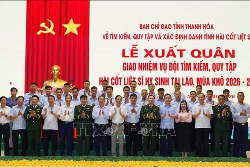 Thanh Hóa: Phấn đấu quy tập 130 hài cốt liệt sĩ tại Lào trong mùa khô 2026-2027
