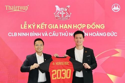 Hoàng Đức gia hạn với Ninh Bình đến 2030 trước mùa V-League mới
