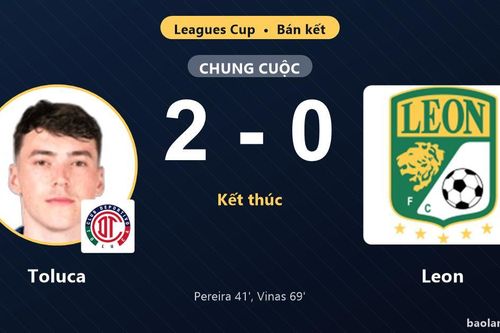 Vượt qua Leon 2-0, Toluca giành vé vào chung kết Leagues Cup