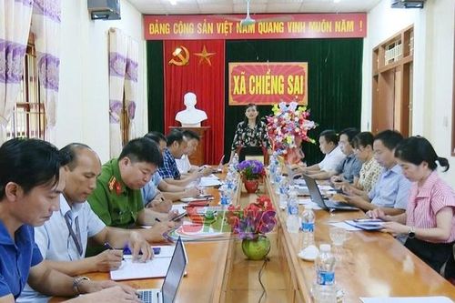 Ban Nội chính Tỉnh ủy làm việc với Ban Thường vụ Đảng ủy xã Chiềng Sại