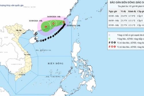 Dự báo thời tiết ngày 3/9: Bão số 5 đi ra ngoài Biển Đông, Bắc Bộ nắng nóng