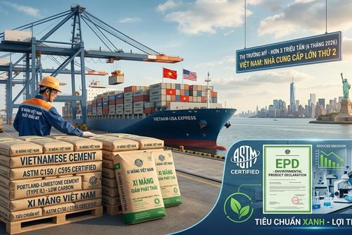 Xuất khẩu xi măng Việt Nam 'thăng hoa' tại thị trường Mỹ