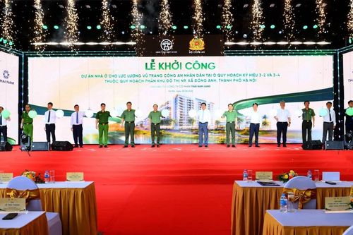 Khởi công dự án nhà ở gần 7.000 tỷ đồng cho lực lượng Công an tại Đông Anh
