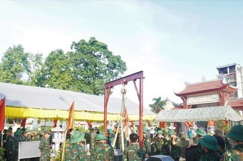 Xã Xuân Mai lấy mẫu hài cốt 47 liệt sĩ phục vụ giám định ADN