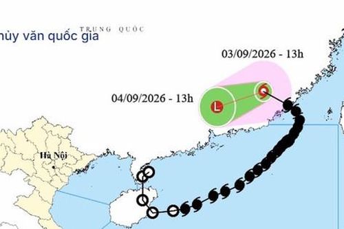 Bão số 5 suy yếu, không còn ảnh hưởng trực tiếp đến Việt Nam