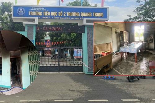 Cháy trường tiểu học ở Quảng Ngãi, một Phó Hiệu trưởng tử vong