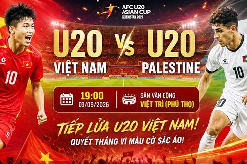 U20 Việt Nam vs U20 Palestine (19h00 ngày 3/9): Tìm cơ hội trong khe hẹp