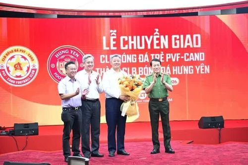 Câu lạc bộ bóng đá Công an nhân dân tổ chức lễ xuất quân, chuyển giao Bóng đá Trẻ PVF-Công an nhân dân thành Hưng Yên FC
