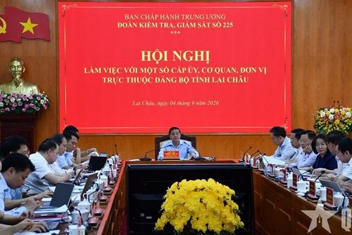 Đoàn kiểm tra, giám sát số 225 của Bộ Chính trị làm việc với một số cấp ủy, cơ quan, đơn vị trực thuộc Đảng bộ tỉnh Lai Châu