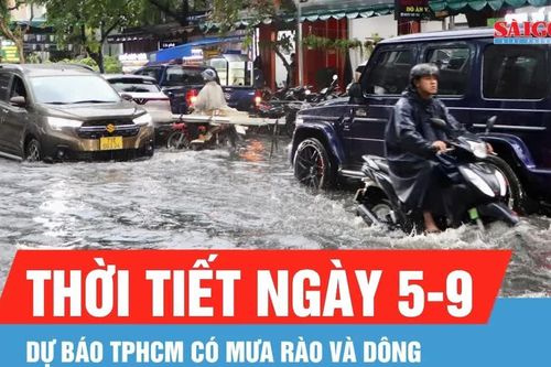 Dự báo TPHCM có mưa rào và dông trong ngày 5-9