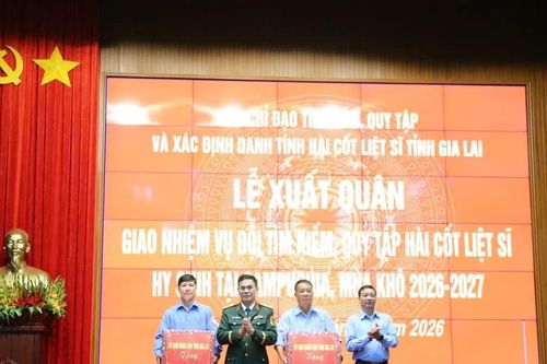 Gia Lai: Đội K52 xuất quân tìm kiếm, quy tập hài cốt liệt sĩ tại Campuchia
