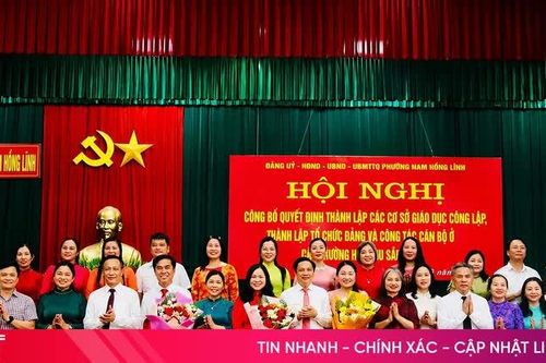 Thành lập các chi bộ trực thuộc đảng bộ 3 trường học ở phường Nam Hồng Lĩnh