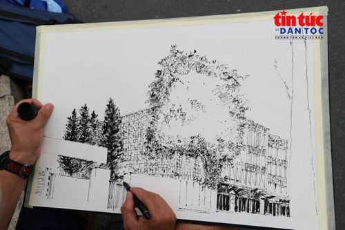 Những nét ký họa giữ lại ký ức đô thị