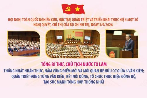 Tổng Bí thư, Chủ tịch nước Tô Lâm: Thống nhất nhận thức, nắm vững điểm mới và mối quan hệ hữu cơ giữa 6 văn kiện