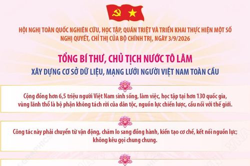 Tổng Bí thư, Chủ tịch nước Tô Lâm: Xây dựng cơ sở dữ liệu, mạng lưới người Việt Nam toàn cầu