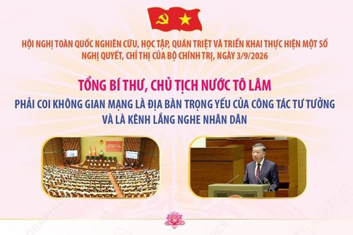 Tổng Bí thư, Chủ tịch nước Tô Lâm: Phải coi không gian mạng là địa bàn trọng yếu của công tác tư tưởng và là kênh lắng nghe Nhân dân