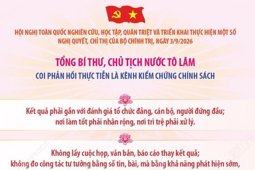 Tổng Bí thư, Chủ tịch nước Tô Lâm: Coi phản hồi thực tiễn là kênh kiểm chứng chính sách