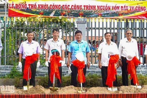Óc Eo khởi công 3 công trình giao thông hơn 24 tỷ đồng