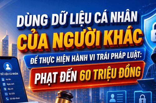 [Infographic] - Mức xử phạt hành vi sử dụng dữ liệu cá nhân của người khác để thực hiện hành vi trái pháp luật