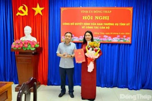 Đồng Tháp: Điều động đồng chí Lưu Thị Thanh Loan tham gia Ban Thường vụ Đảng ủy MTTQ, các đoàn thể tỉnh